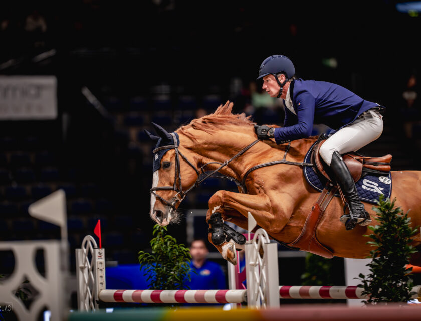 Daniel Deusser in Stuttgart with Bingo Ste Hermelle